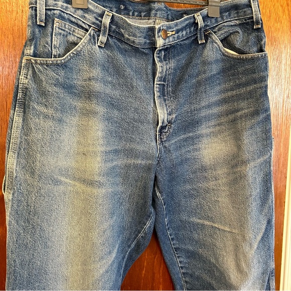 Mens Dickies Faded Carpenter Jeans 36x30 nice and worn! - Picture 2 of 7